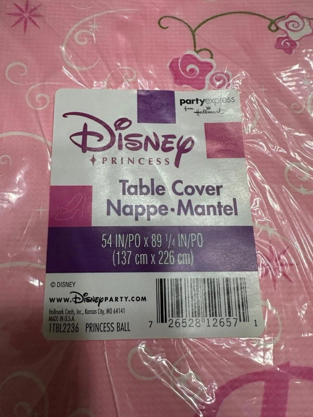 Disney Princess VTG 2004 Birthday Party Supplies Lot Hallmark Heart Plate Napkin